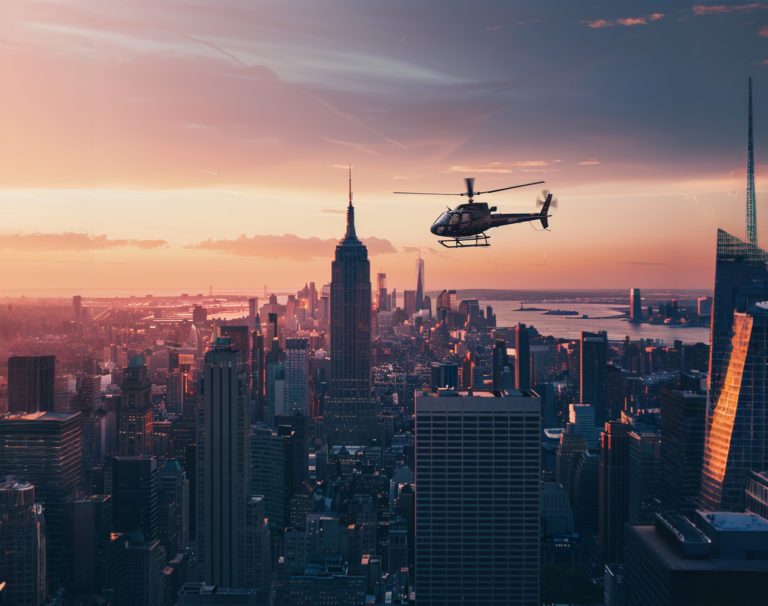 Témoignage d'un survol en hélicoptère de New York