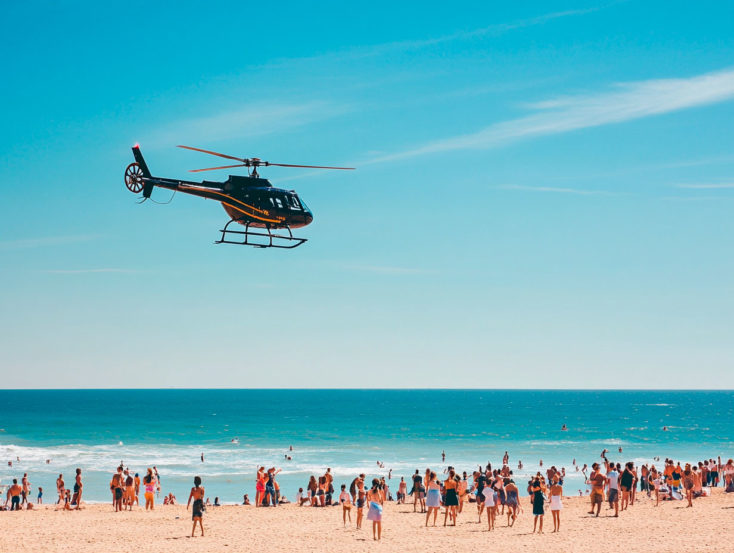 Un vol en hélicoptère à Deauville